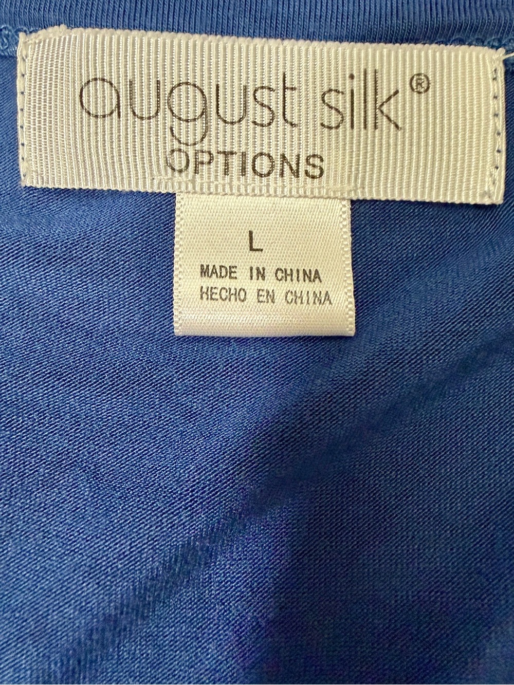 August Silk Blue Ruffle Sleeve Scoop Neck Top - Picture 3 of 6